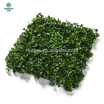 interlocking tiles artificial green grass panel for fence wall